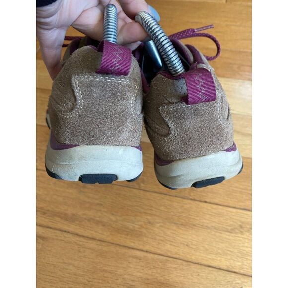 L.L. Bean women's brown suede outdoor hiking comfort lace up shoes size 8.5 wide - Picture 4 of 8